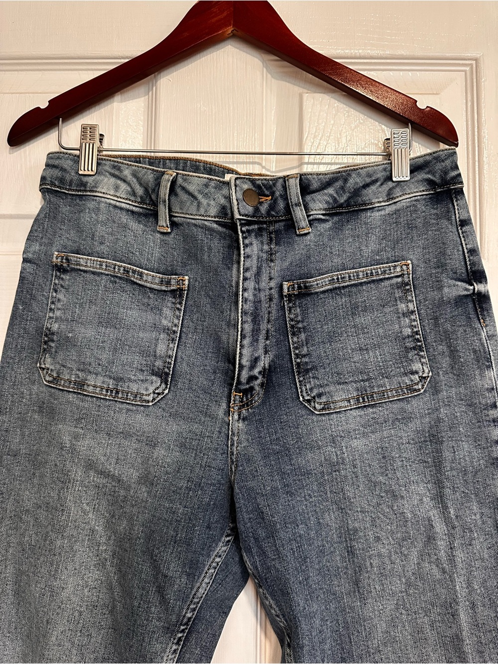 ZARA Women’s High-Rise Straight Leg Jeans - Blue